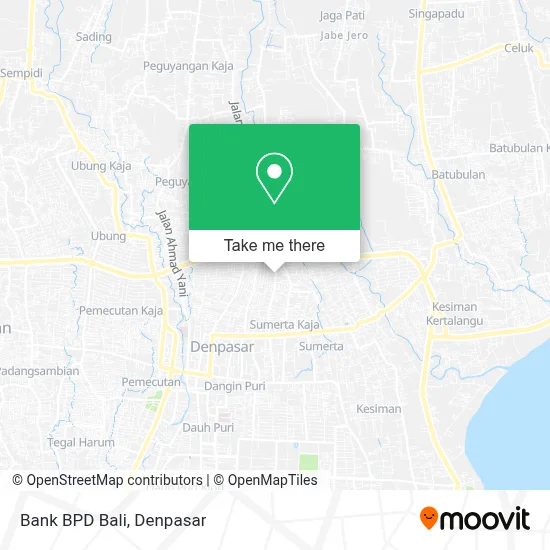 Bank BPD Bali map