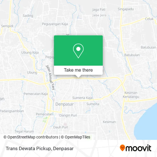 Trans Dewata Pickup map