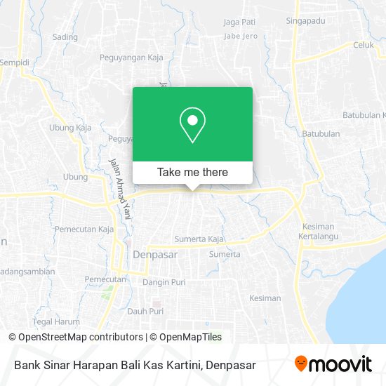 Bank Sinar Harapan Bali Kas Kartini map