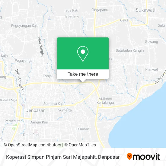 Koperasi Simpan Pinjam Sari Majapahit map