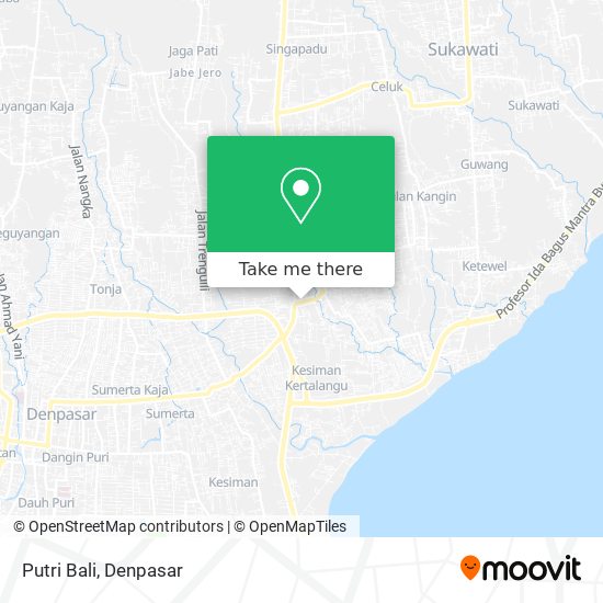 Putri Bali map