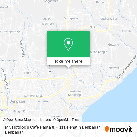 Mr. Hotdog's Cafe Pasta & Pizza-Penatih Denpasar map
