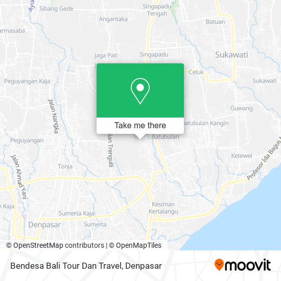 Bendesa Bali Tour Dan Travel map