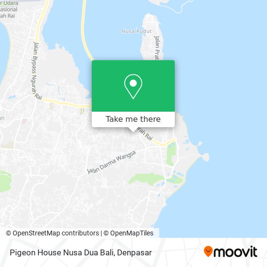 Pigeon House Nusa Dua Bali map