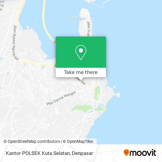 Kantor POLSEK Kuta Selatan map