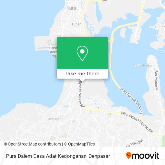 Pura Dalem Desa Adat Kedonganan map
