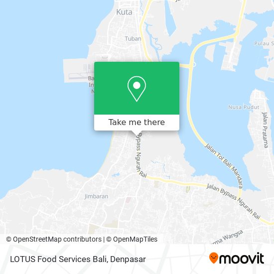 LOTUS Food Services Bali map