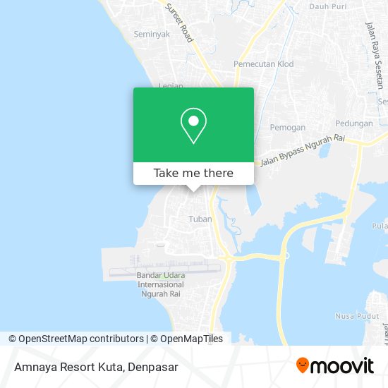 Amnaya Resort Kuta map