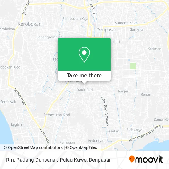 Rm. Padang Dunsanak-Pulau Kawe map