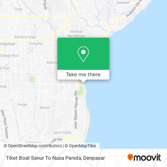 Tiket Boat Sanur To Nusa Penida map