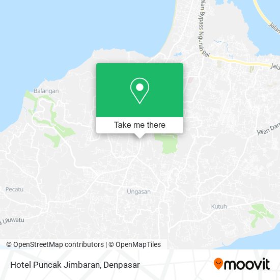 Hotel Puncak Jimbaran map