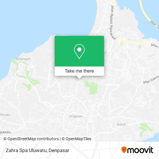 Zahra Spa Uluwatu map