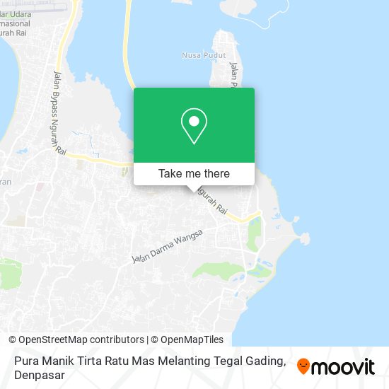 Pura Manik Tirta Ratu Mas Melanting Tegal Gading map