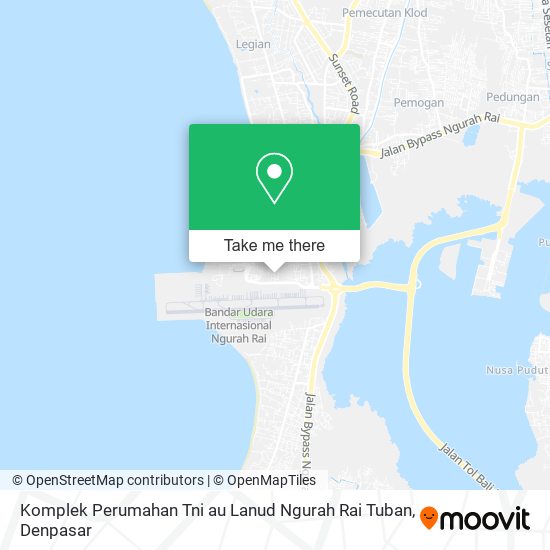 Komplek Perumahan Tni au Lanud Ngurah Rai Tuban map