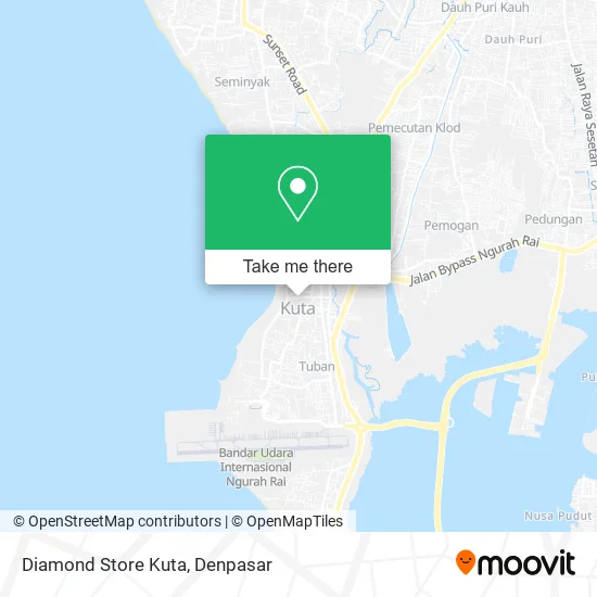 Diamond Store Kuta map