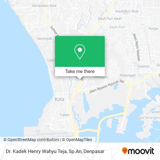 Dr. Kadek Henry Wahyu Teja, Sp.An map