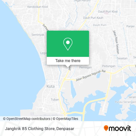 Jangkrik 85 Clothing Store map