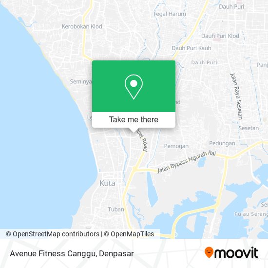 Avenue Fitness Canggu map