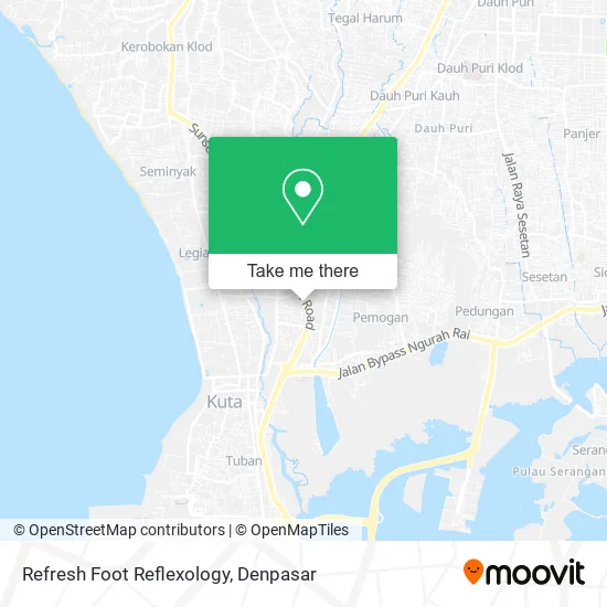 Refresh Foot Reflexology map