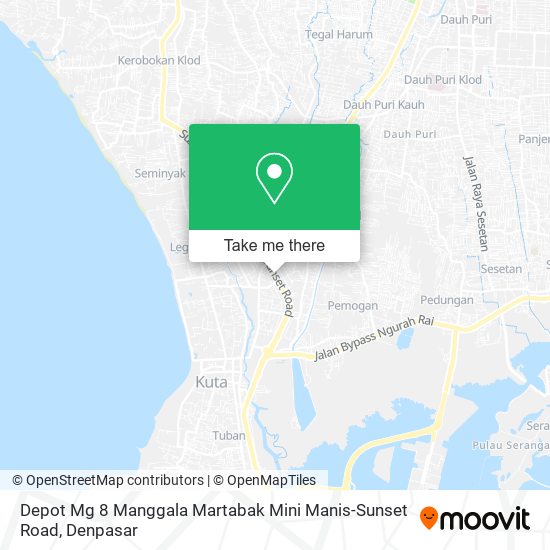 Depot Mg 8 Manggala Martabak Mini Manis-Sunset Road map