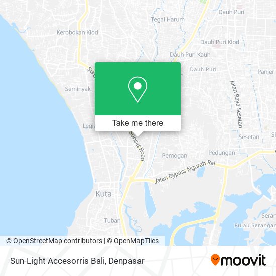 Sun-Light Accesorris Bali map