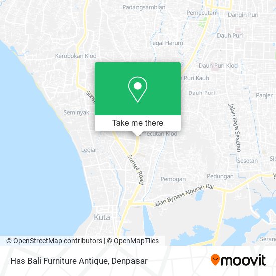 Has Bali Furniture Antique map