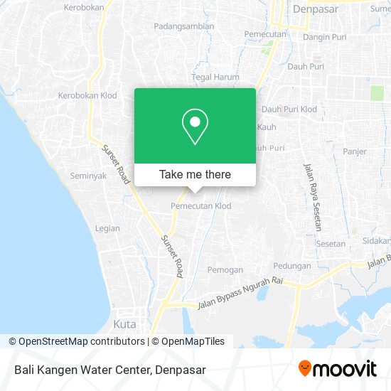 Bali Kangen Water Center map