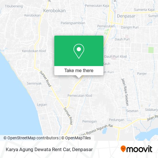 Karya Agung Dewata Rent Car map