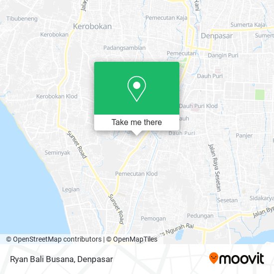 Ryan Bali Busana map