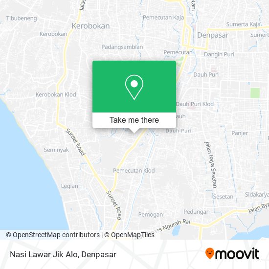 Nasi Lawar Jik Alo map