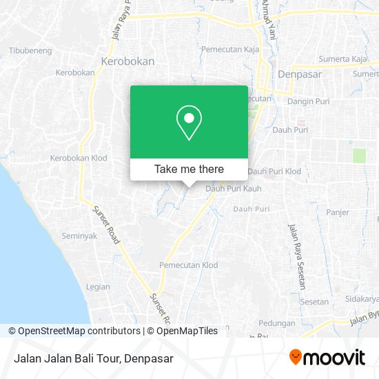 Jalan Jalan Bali Tour map