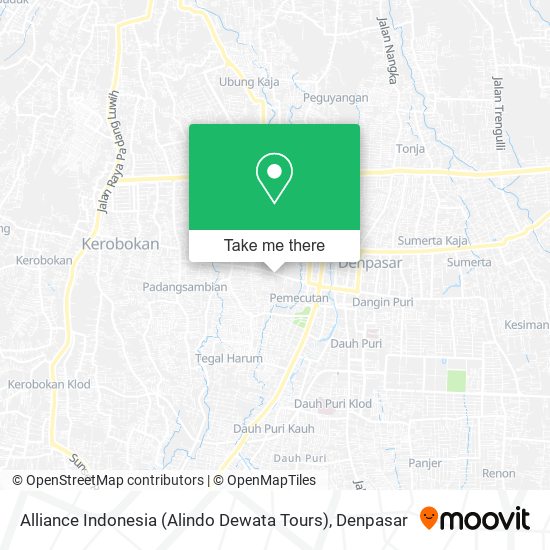 Alliance Indonesia (Alindo Dewata Tours) map