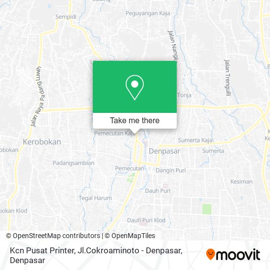 Kcn Pusat Printer, Jl.Cokroaminoto - Denpasar map