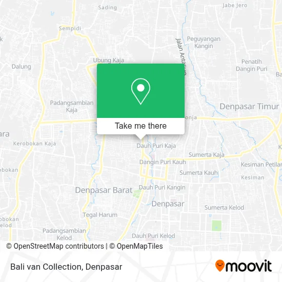Bali van Collection map