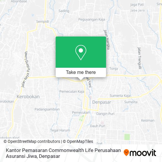 Kantor Pemasaran Commonwealth Life Perusahaan Asuransi Jiwa map