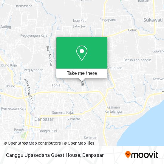 Canggu Upasedana Guest House map