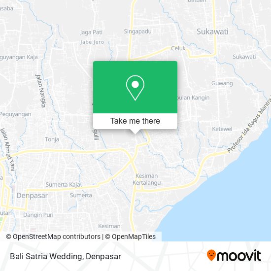 Bali Satria Wedding map