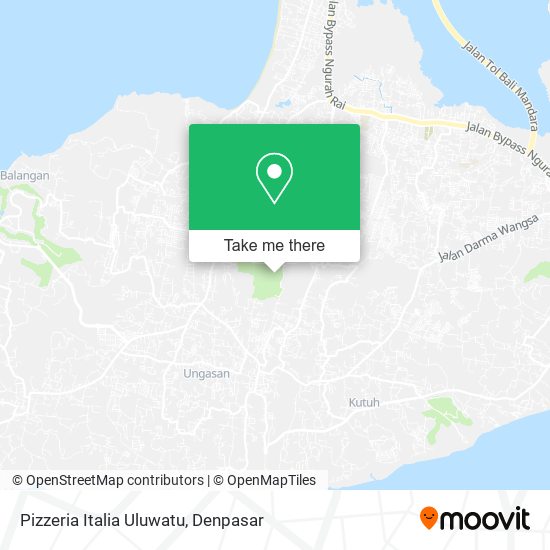 Pizzeria Italia Uluwatu map