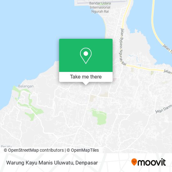 Warung Kayu Manis Uluwatu map