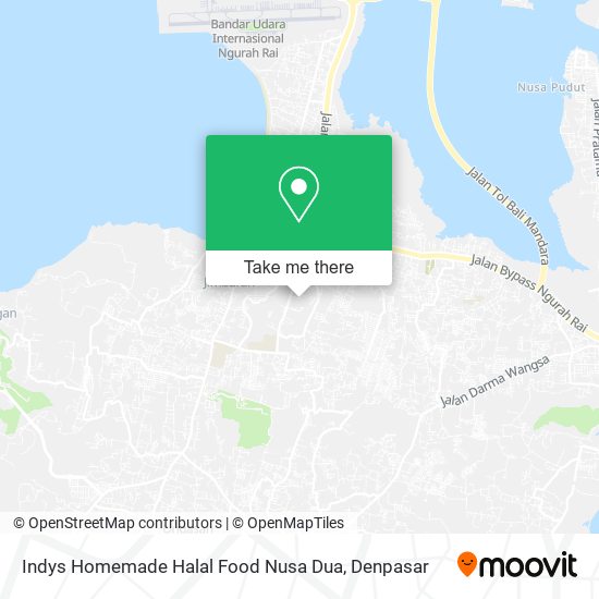 Indys Homemade Halal Food Nusa Dua map