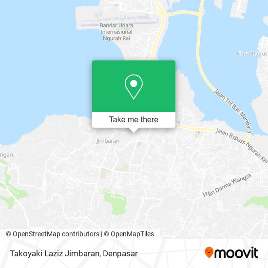 Takoyaki Laziz Jimbaran map