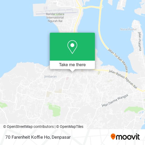 70 Farenheit Koffie Ho map