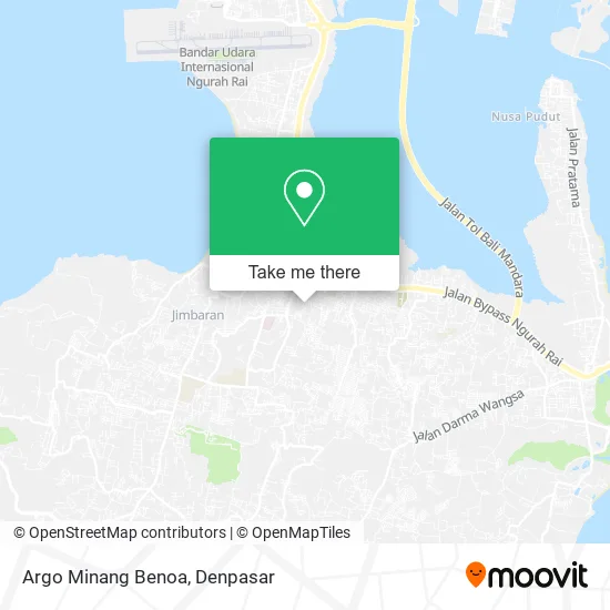 Argo Minang Benoa map
