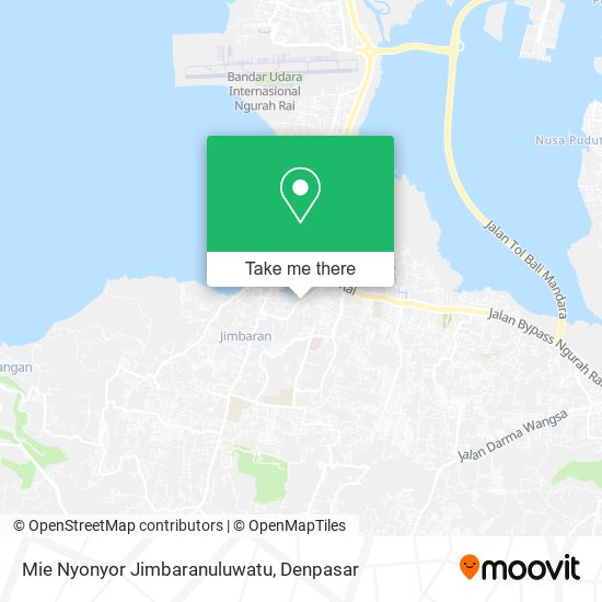 Mie Nyonyor Jimbaranuluwatu map