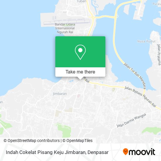 Indah Cokelat Pisang Keju Jimbaran map