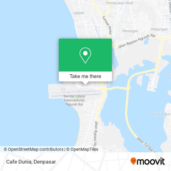 Cafe Dunia map