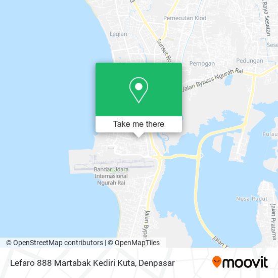 Lefaro 888 Martabak Kediri Kuta map