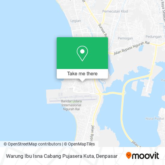 Warung Ibu Isna Cabang Pujasera Kuta map