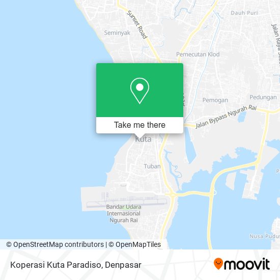 Koperasi Kuta Paradiso map