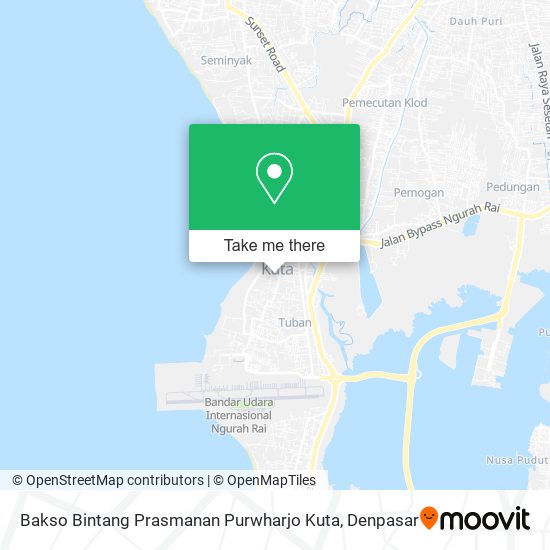 Bakso Bintang Prasmanan Purwharjo Kuta map
